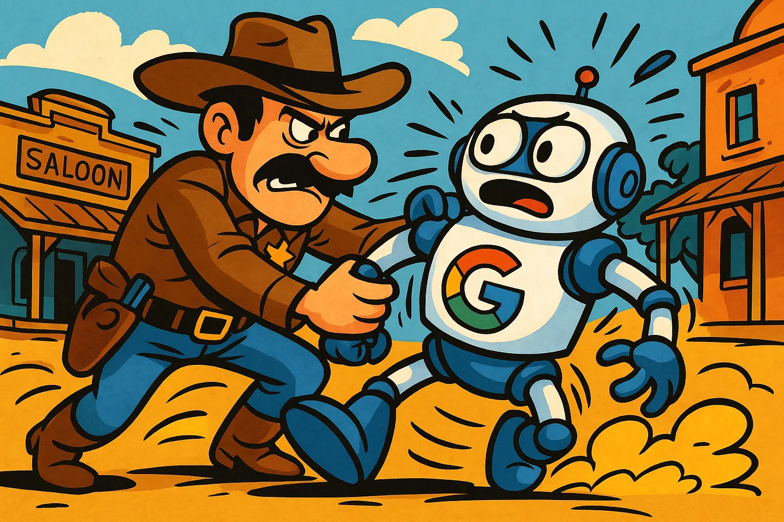 Cow boy robot google
