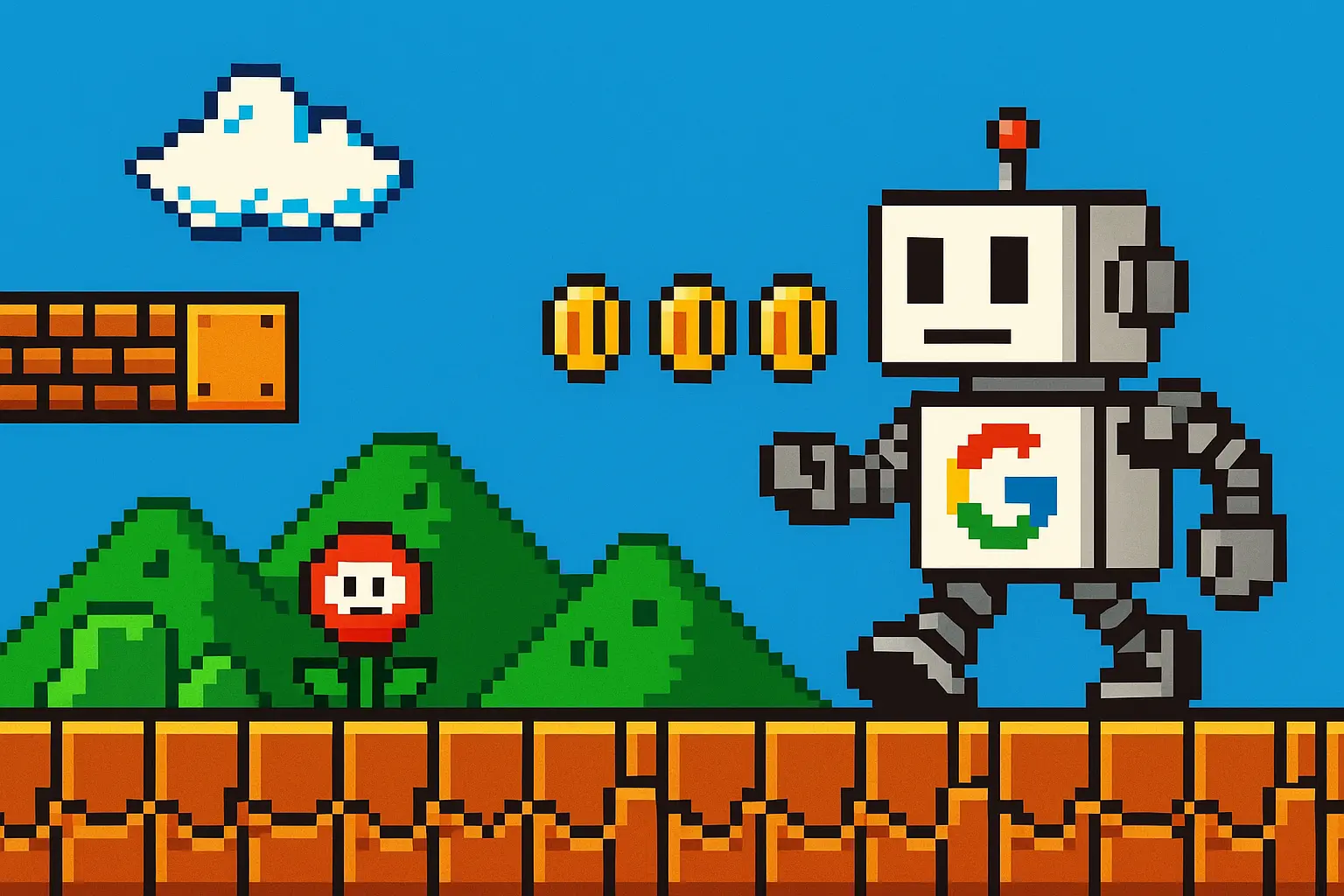 Robot google années 80