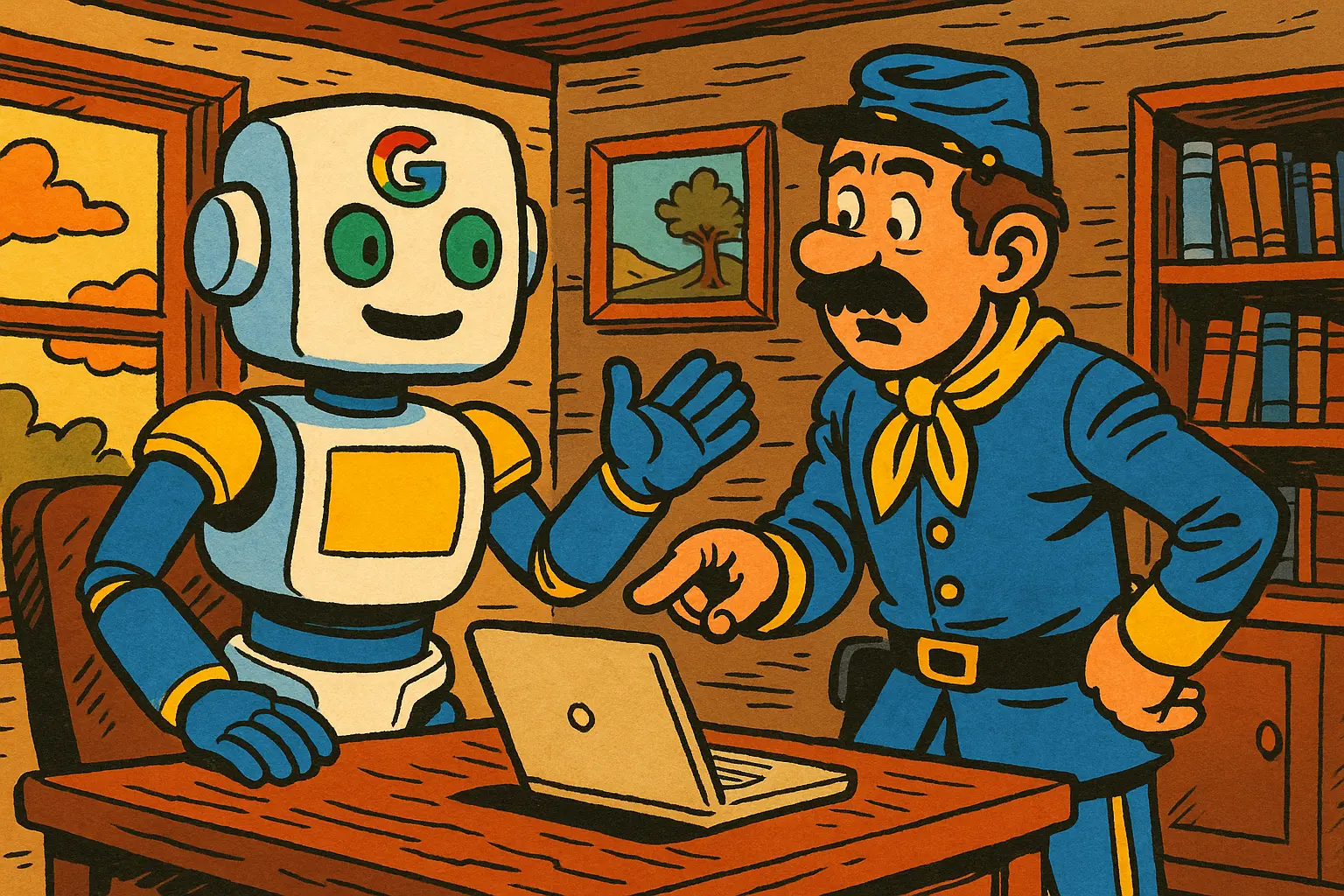 Robot google et la cavalerie