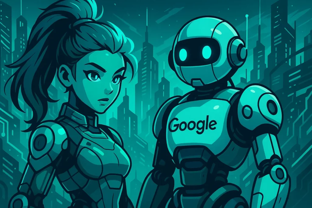 Robot google ai mode