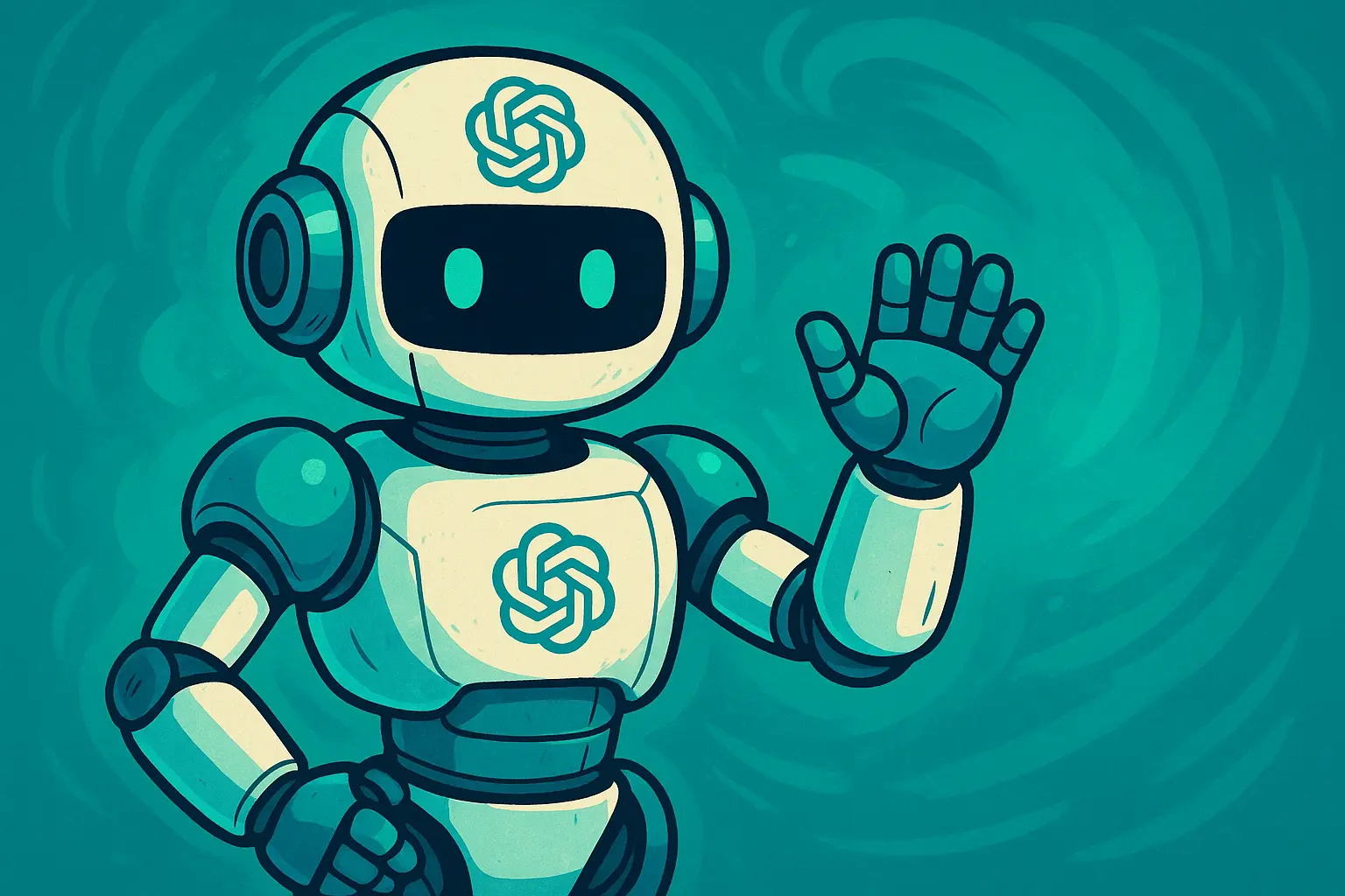 Robot open ai qui dit bonjour