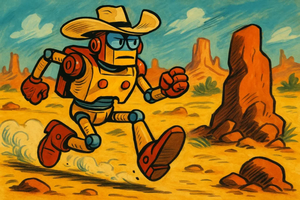 Robot cow boy