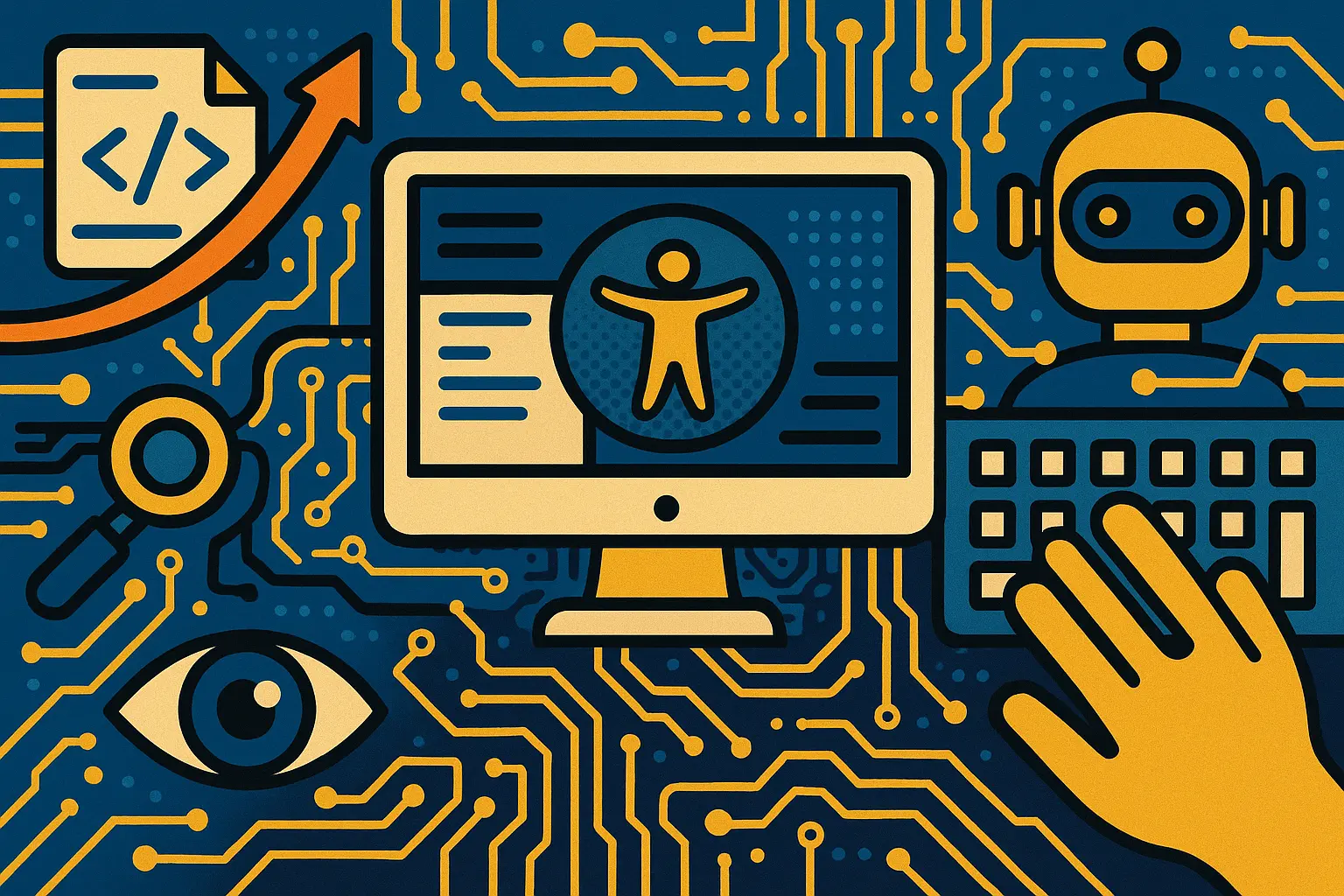 Accessibilité et seo, image pop art