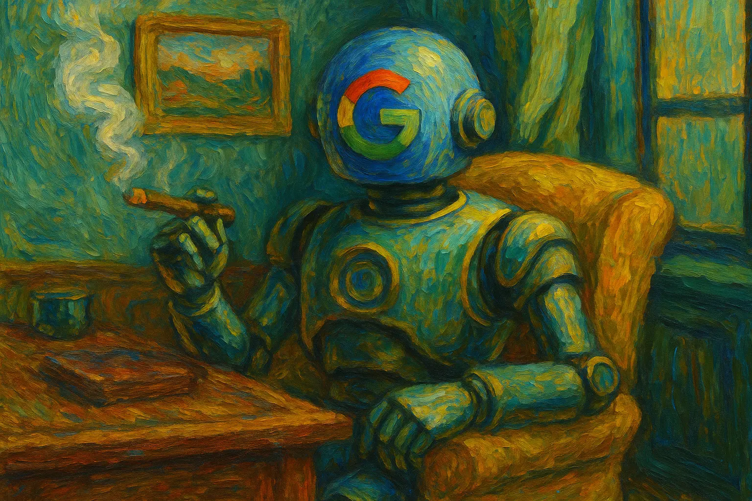 Robot google fumant le cigare