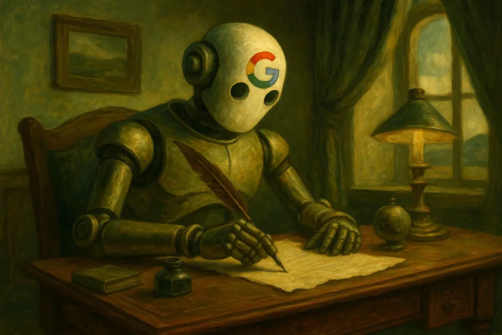 Robot google qui écrit
