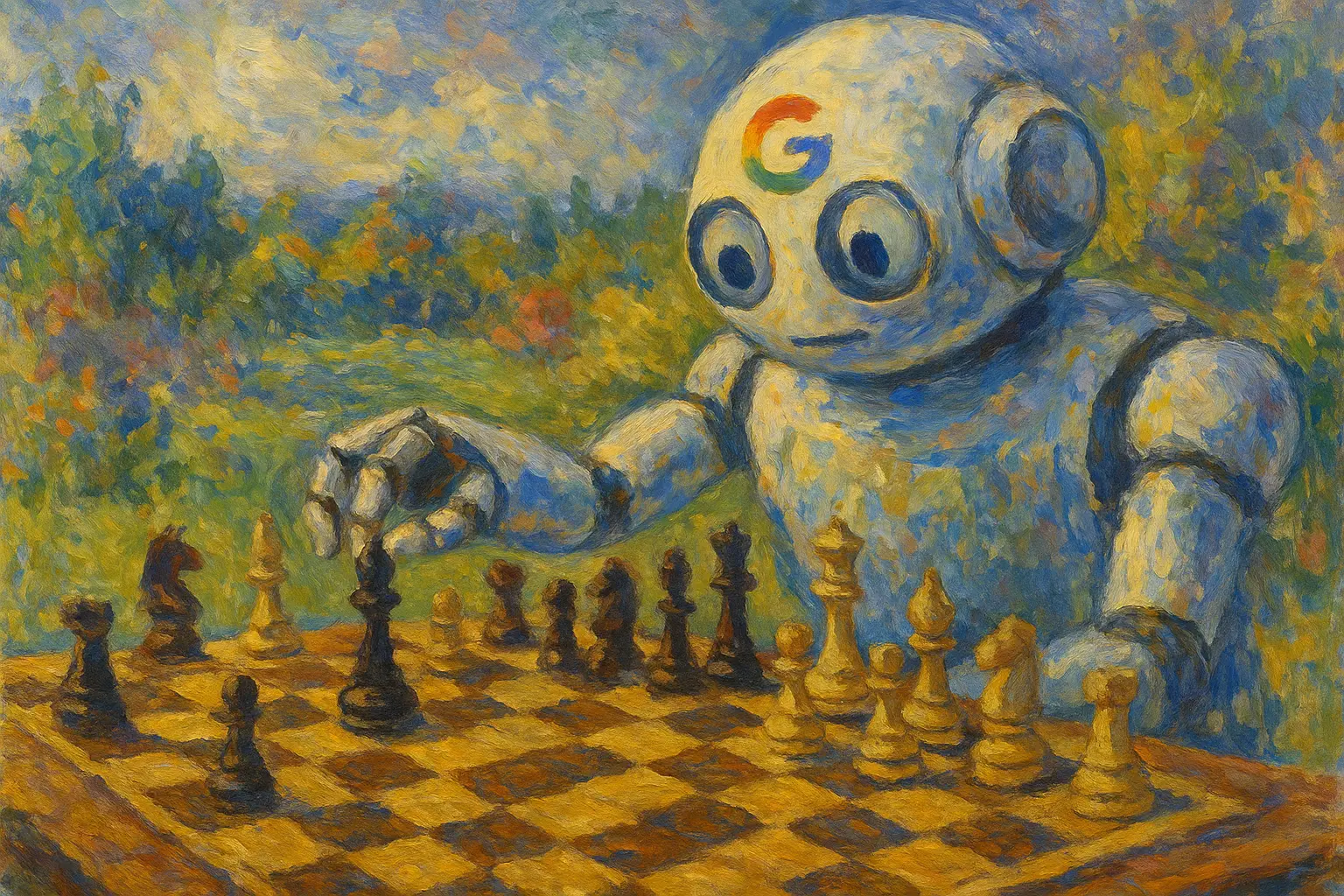 Robot google qui joue aux échecs