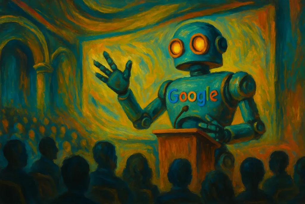 Robot google en conférence