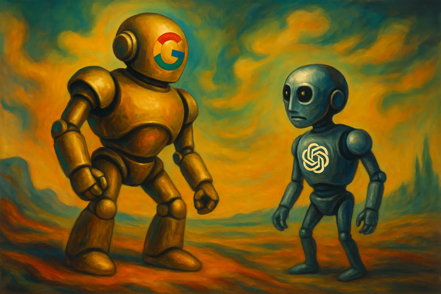 Robot google vs robot open ai