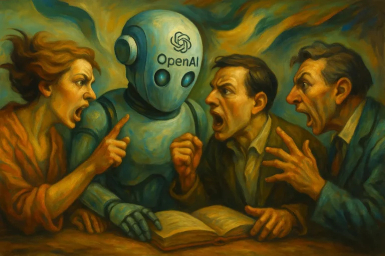 Robot open ai et la foule