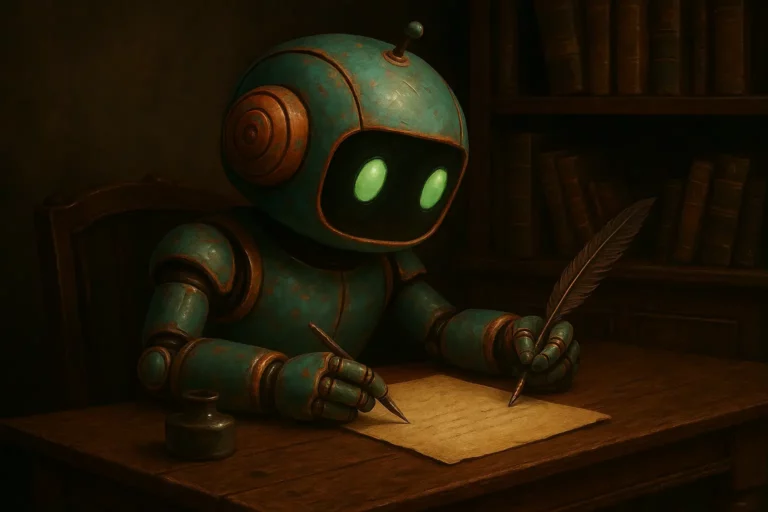 Robot qui écrit une lettre