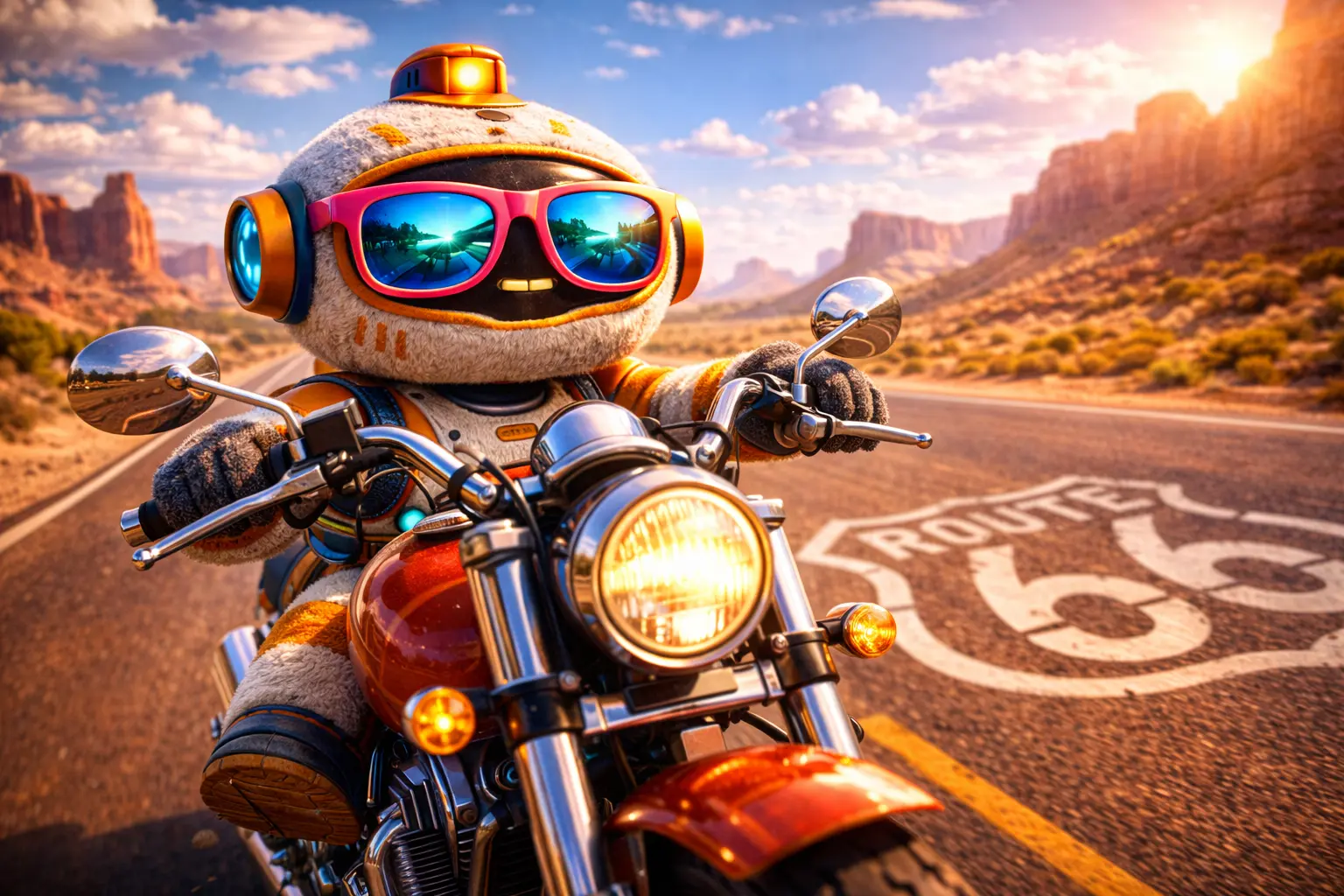 Robot en moto
