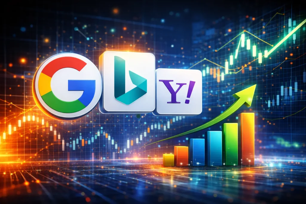 Google, Bing, Yahoo