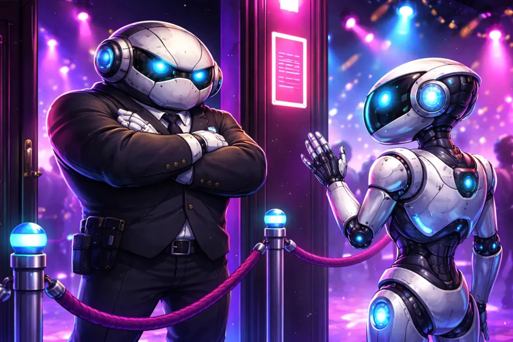 Robot entrée discothèque